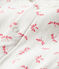 Bodyjama bébé fille en tubique blanc MARSHMALLOW/rose GROSEILLER
