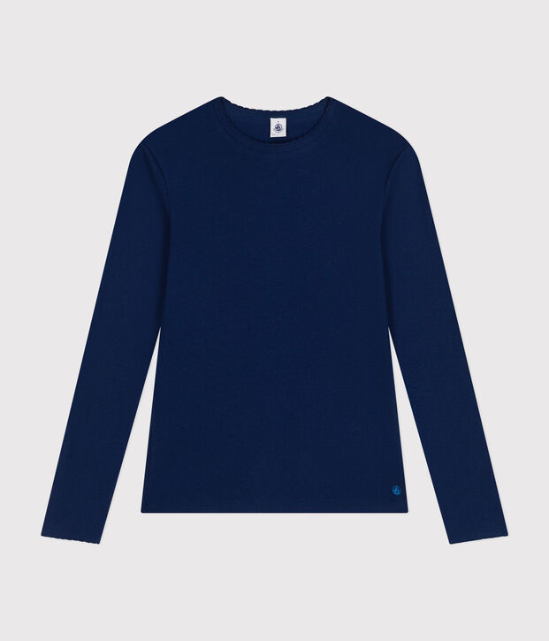 L'ICONIQUE, T-shirt voor dames met cocottesteek in katoen MEDIEVAL