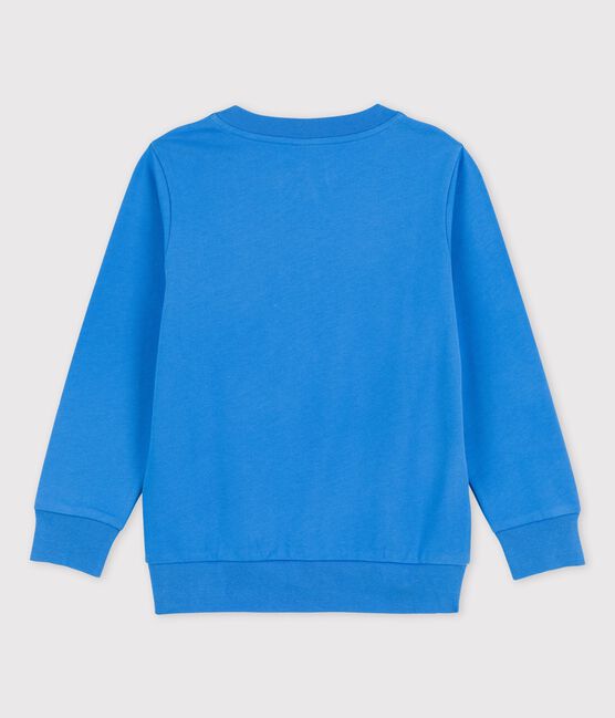 Sweater in molton voor jongens blauw BRASIER