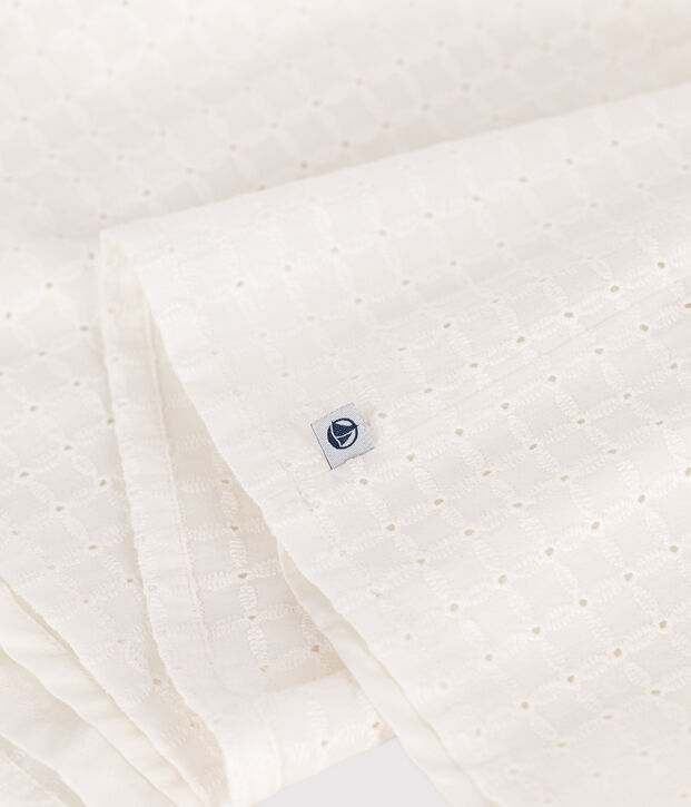 Mouwloos katoenen jurkje voor kinderen wit