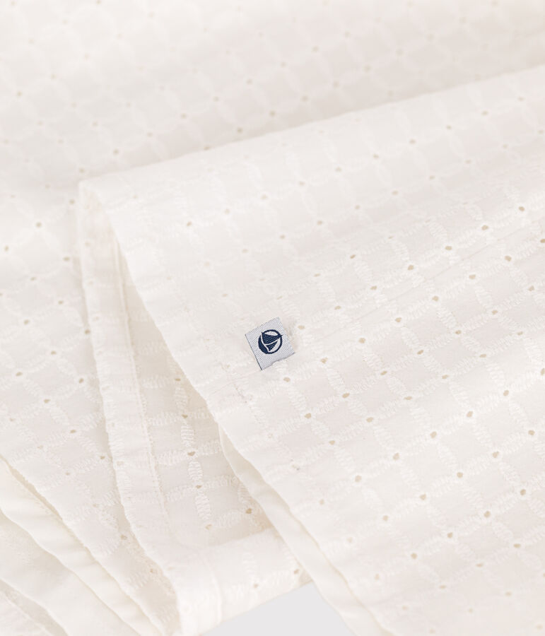 Mouwloos katoenen jurkje voor kinderen wit