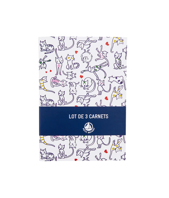 Set van drie schriftjes wit MARSHMALLOW/wit MULTICO