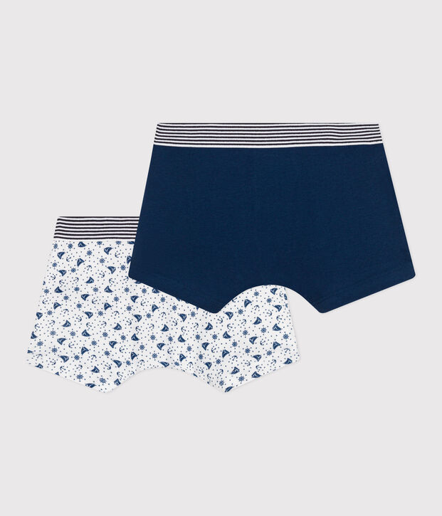 Set met 2 katoenen boxershorts voor kinderen multicouleur