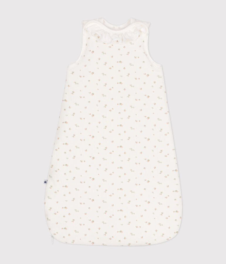 Gigoteuse fleurs en velours b&eacute;b&eacute; TOG 3 blanc MARSHMALLOW/blanc MULTICO