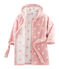 Badjas van badstof voor babymeisjes roze CHARME/wit MARSHMALLOW