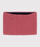 Snood en tricot doublé en polaire enfant rose ROSEWOOD