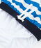 Strandshort voor jongens blauw RIYADH/wit MARSHMALLOW