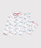 Pyjama enfant en coton boutonné imprimé Paris blanc MARSHMALLOW/blanc MULTICO