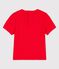T-shirt met korte mouwen van katoen met motief voor baby's rood PEPS