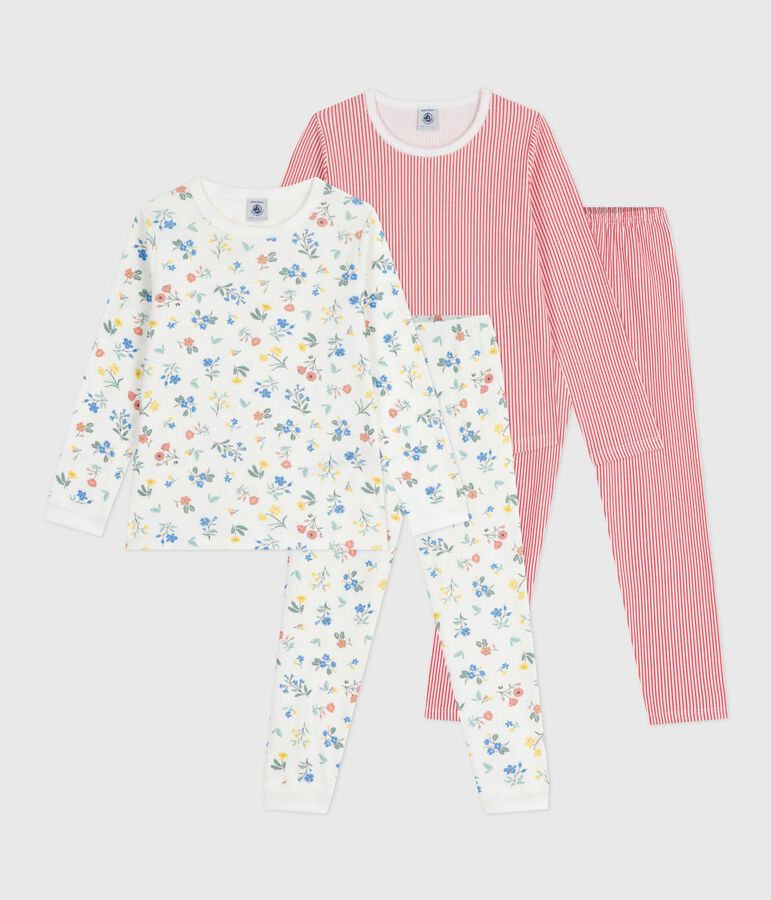 Lot de pyjamas enfant en coton imprim&eacute; multicouleur