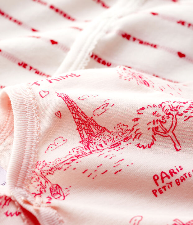 Lot de 2 dors-bien sans pieds b&eacute;b&eacute; fille en coton multicouleur