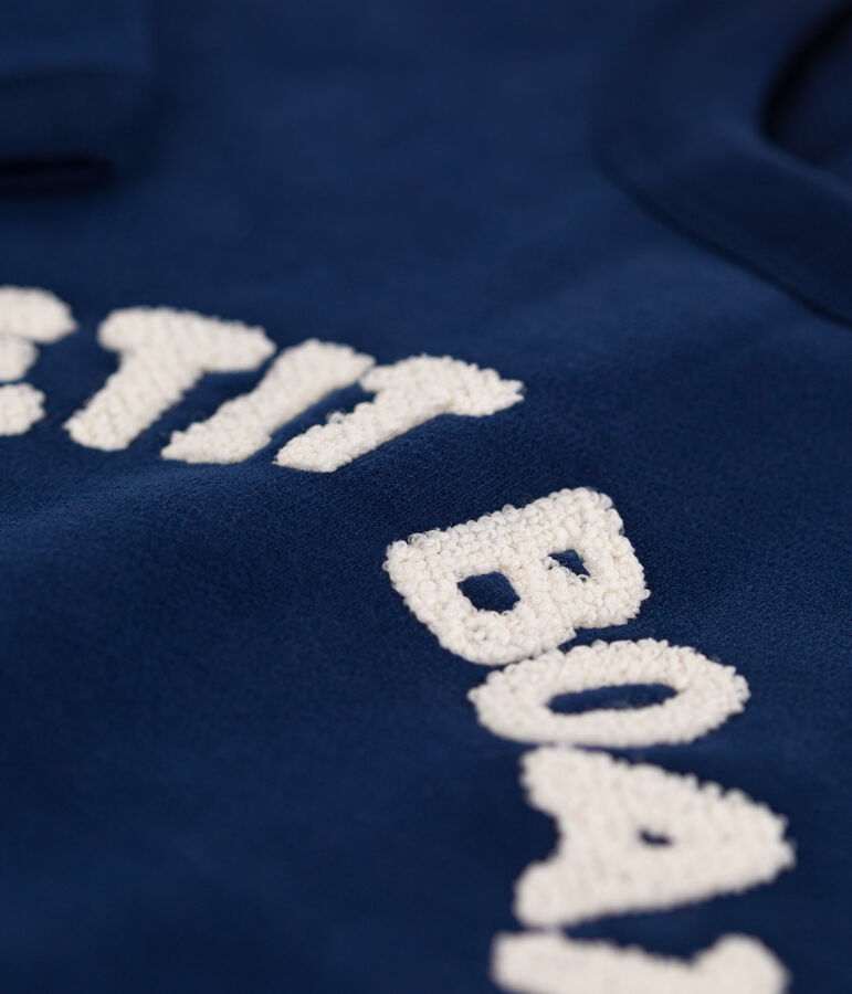 Katoenen sweatshirt voor baby's blauw