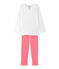 Meisjespyjama met stippen wit LAIT/rood CARMEN/ MULTICO