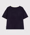 Tee-shirt le Boxy en coton éponge femme bleu SMOKING