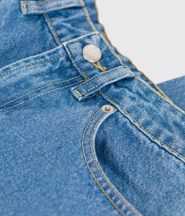 Rechte spijkerbroek voor dames blauw