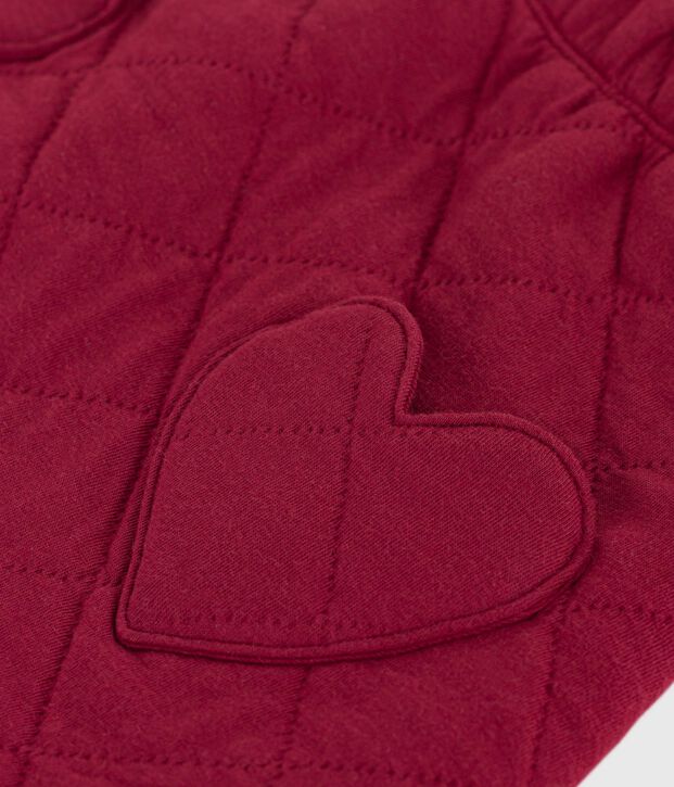 Jupe en coton enfant unie rouge