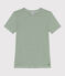 L'Iconique, gestreept katoenen T-shirt voor dames PALMERAIE/ MARSHMALLOW