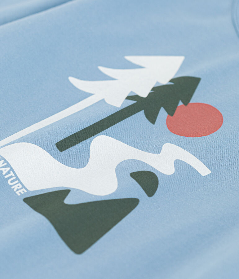 T-shirt met lange mouwen uit katoen voor meisjes/jongens blauw