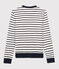 T-shirt marinière en coton Femme blanc MARSHMALLOW/bleu SMOKING