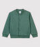 Tubic cardigan in teddy-stijl voor jongens groen VALLEE