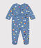 Pyjama en molleton gratté imprimé espace bébé bleu BEACH/ MULTICO