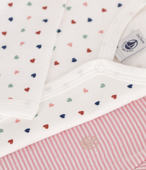 Setje met 2 katoenen babypyjama's multicouleur