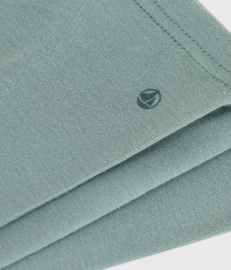 Legging b&eacute;b&eacute; en coton uni vert PAUL