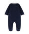 Fluwelen slaappakje met kraag baby blauw SMOKING