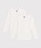 Set van 2 witte T-shirts met lange mouwen voor meisjes variante 1