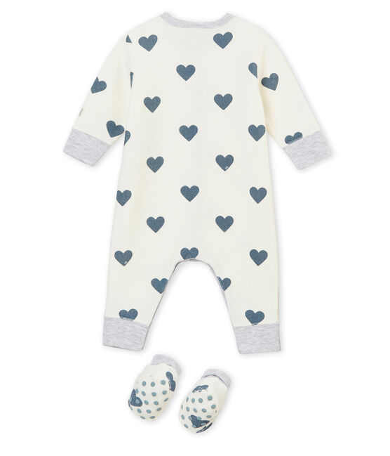 Ensemble nuit bébé fille blanc MARSHMALLOW/bleu ASTRO