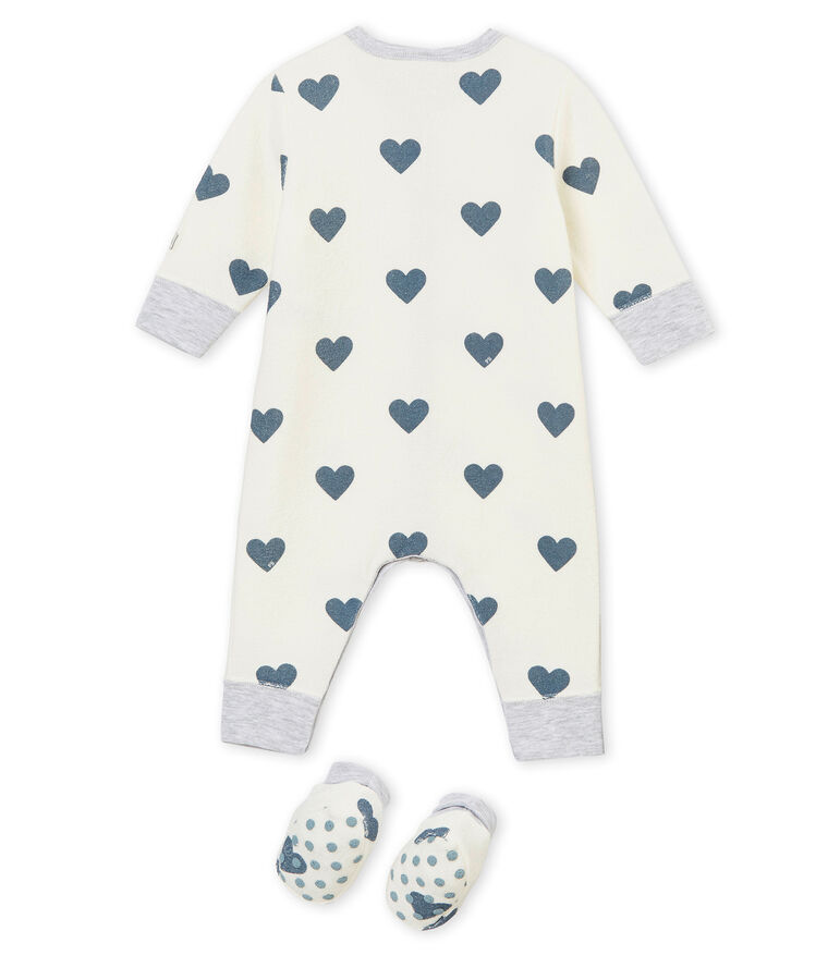 Slaapset voor babymeisjes wit/grijs