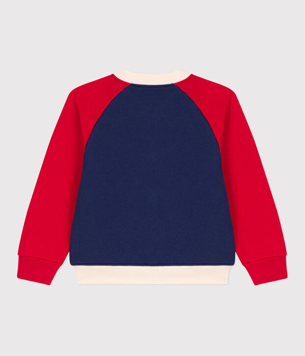 Teddy en molleton enfant gar&ccedil;on bleu/multicouleur