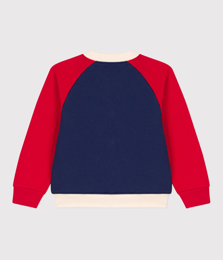 Teddy en molleton enfant gar&ccedil;on bleu/multicouleur