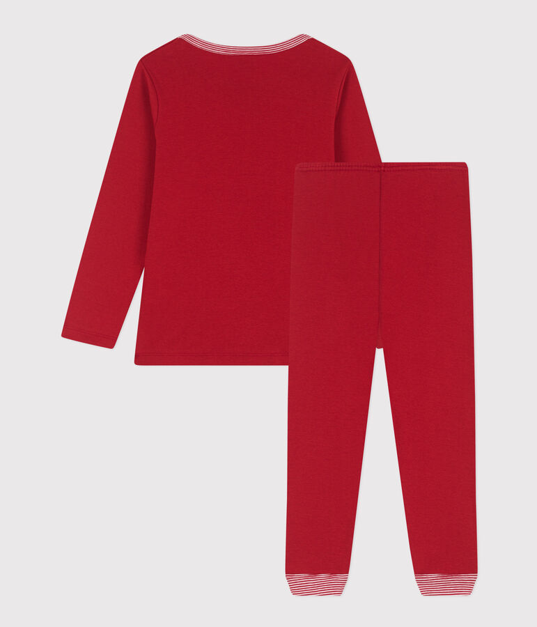 Pyjama en coton rouge