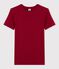 T-shirt col rond iconique en coton Femme rouge SANGRIA