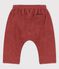 Pantalon sarouel en bouclette éponge bébé marron OMBRIE