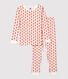 Snugfit jongens/meisjes pyjama met grafische print, van biologisch katoen