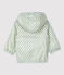 Coupe vent en polyester recyclé bébé blanc AVALANCHE/ BRUT