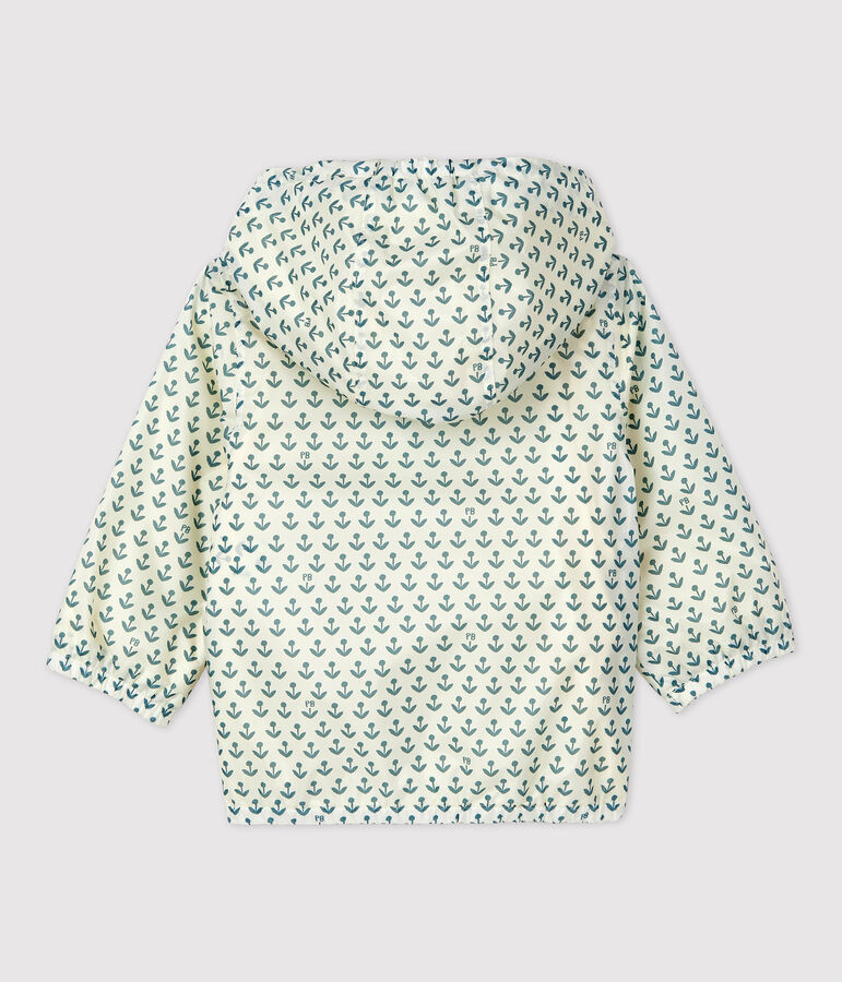 Coupe vent en polyester recycl&eacute; b&eacute;b&eacute; blanc AVALANCHE/ BRUT