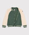 Baseballjasje van fleece voor jongens groen CROCO/ AVALANCHE