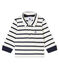 Polo rayure marinière bébé garçon blanc MARSHMALLOW/bleu SMOKING