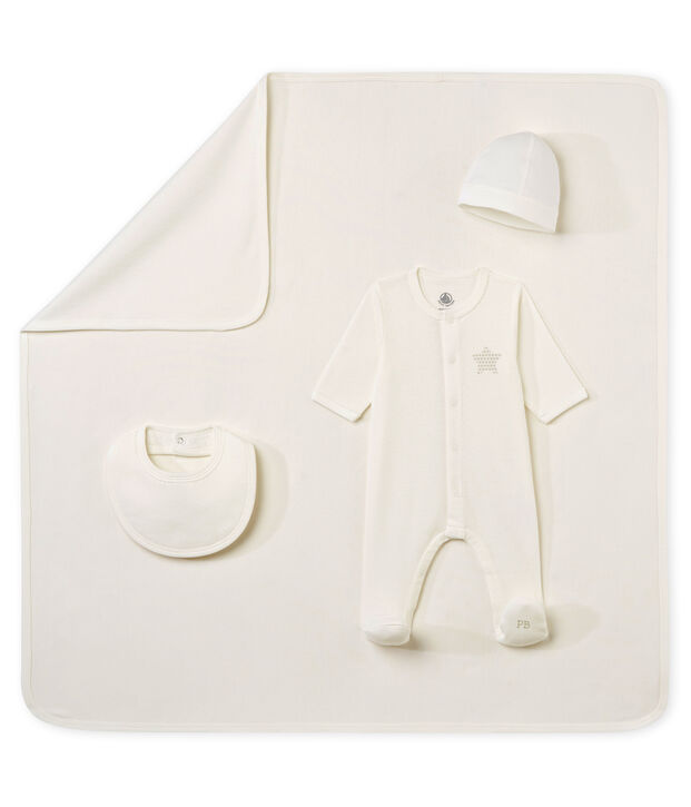 Geschenkdoos met 4 uniseks babystukken multicouleur