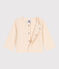 Babyvest van jerseystof met fantasiestippen ecru AVALANCHE