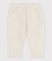 Broek in doorgestikt tubic voor baby's beige MONTELIMAR CHINE