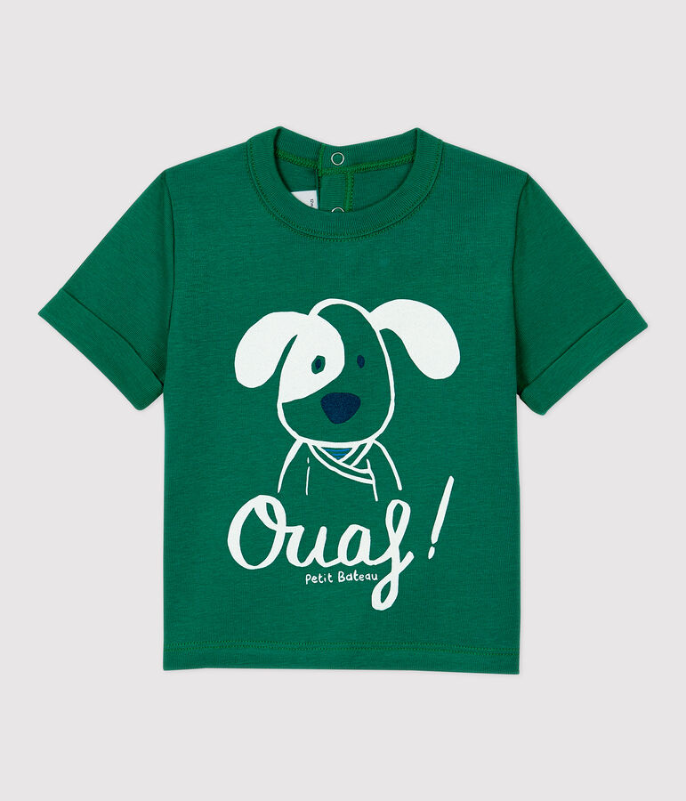 Katoenen T-shirt baby. groen PIVERT