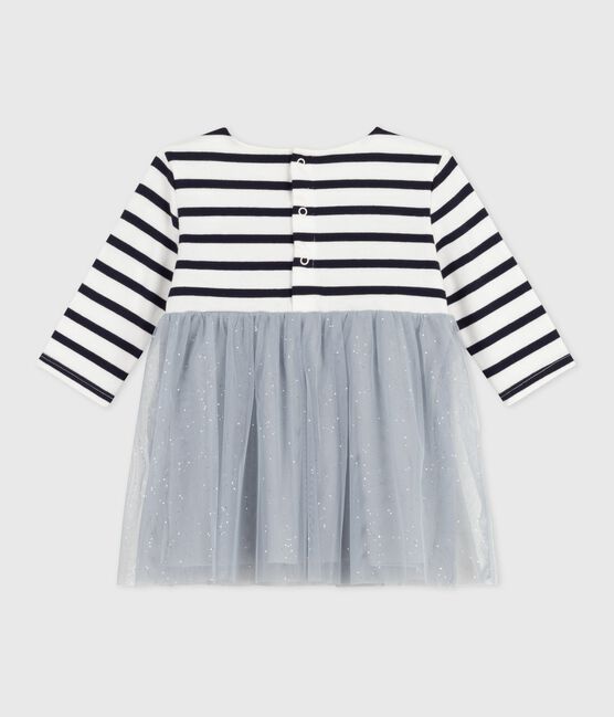Robe bébé bi-matière manches longues CO2/ MULTICO