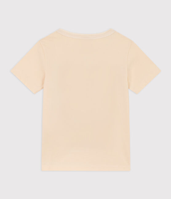 Katoenen T-shirt met korte mouwen voor jongens ecru AVALANCHE