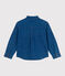 Effen kinderhemd van spijkerstof blauw DENIM MOYEN
