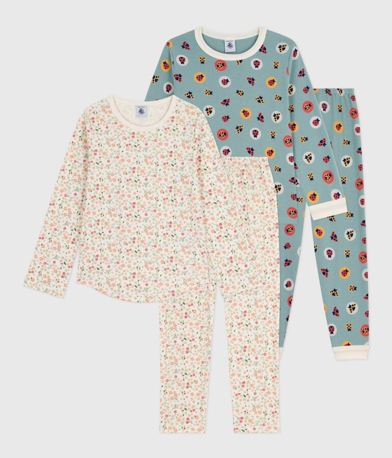 Setje met katoenen kinderpyjama's met print multicouleur
