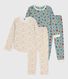 Lot de pyjamas enfant en coton imprimé